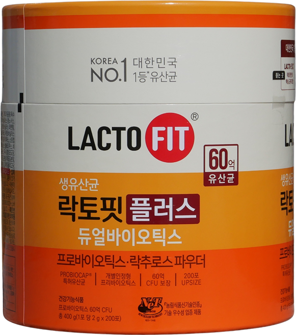 종근당건강락토핏플러스듀얼바이오틱스2000mg, 2g, 200개
