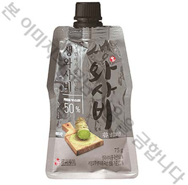 주비푸드 자연에서 갈아만든 생와사비 50% 75g, 1개