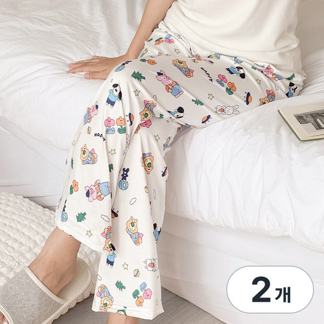1+1 바바 진짜편한 캐릭터 파자마바지 매직팬츠 2장세트