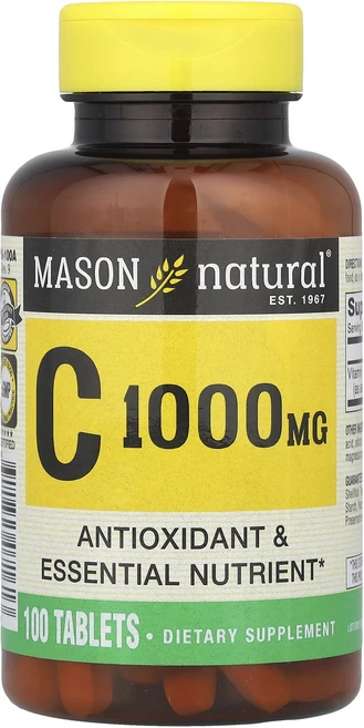 Mason Natural 비타민C 1000mg 100정, MasonNatural비타민C1000mg100정, 1개 - 쿠팡