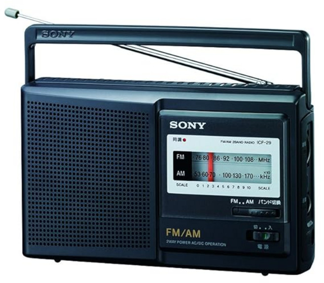 소니 휴대용 라디오 FMAM와이드 FM 대응 ICF-29