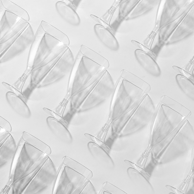 스타트오버 플라스틱 일회용 샴페인잔 와인잔, 20개, 220ml