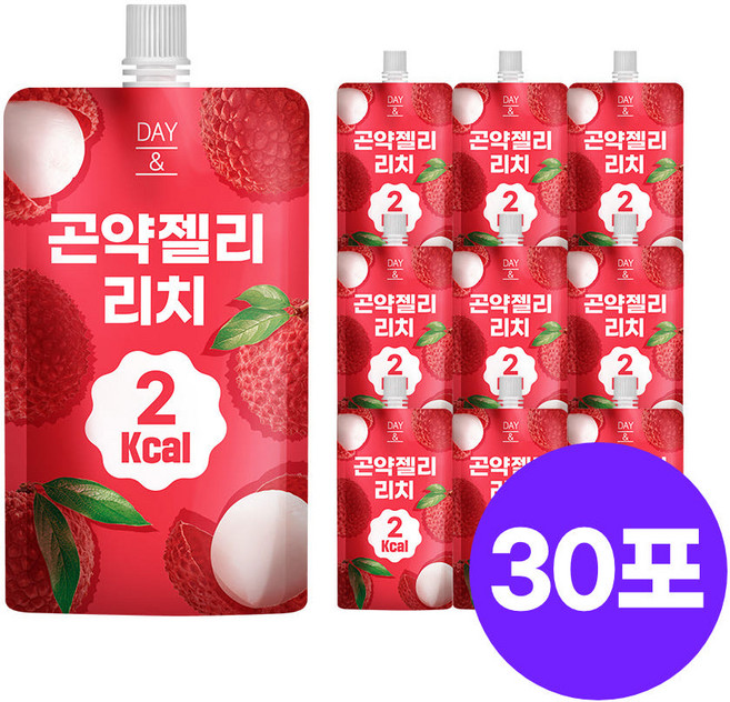 데이앤 곤약젤리 리치맛, 30개, 150g