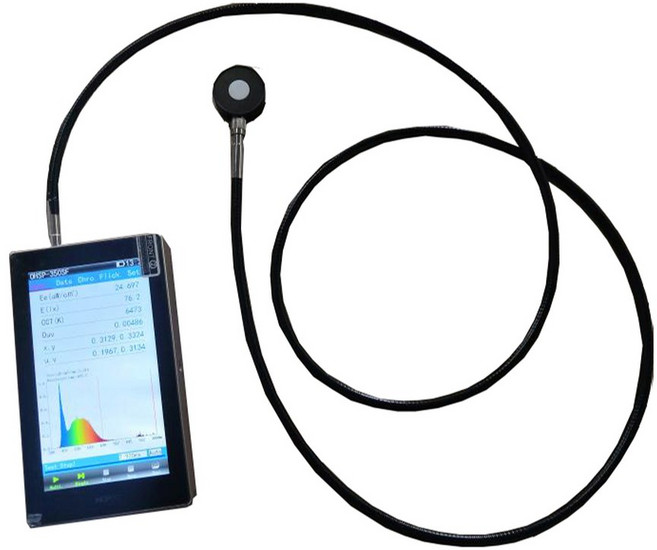 휴대용 분광계 OHSP350P PAR PPFD CCT CRI 럭스 스펙트럼 파장 농업 테스트 방수 센서 확장, 1개