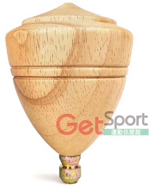 鐵人牌 原木陀螺 6cm 懷舊玩具 兒童遊戲 民俗童玩 傳統古玩 台灣製, 1個