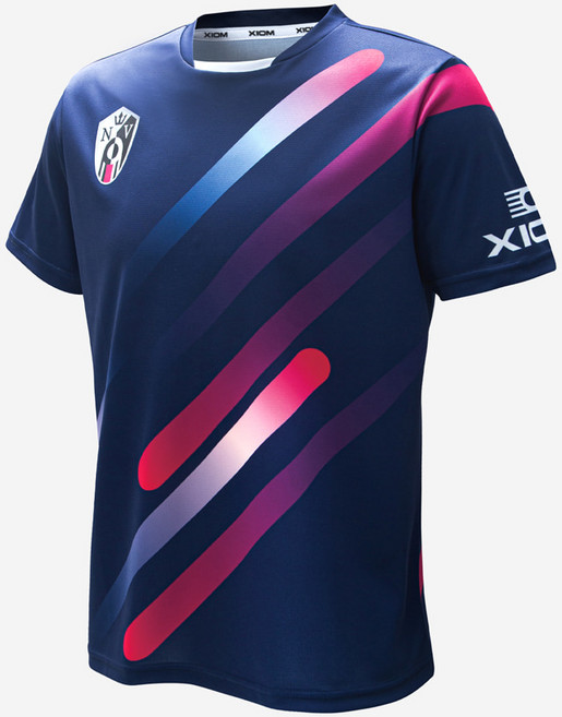 엑시옴 2025 탁구복 립스틱 (LIPSTICK) 반팔 티셔츠 2컬러_엑시옴 양말 증정