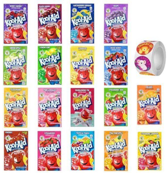 얼티밋버라이어티 쿨에이드 맛보기 18팩 에우셉, A. 18가지 맛(1팩씩 총 18팩)