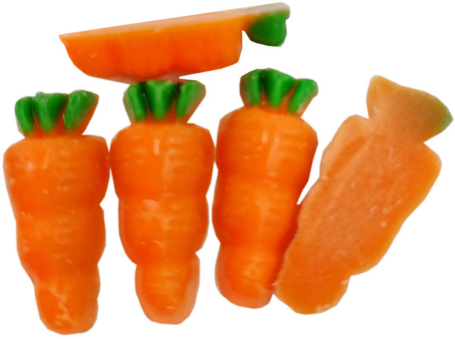 당근 모양 초콜릿 베이킹 장식 당근케이크 화분케이크 만들기 머핀 데코, 1g, 10개