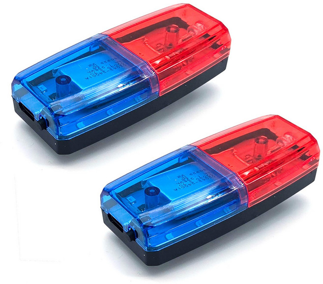 C타입 충전식 클립형 휴대용 어깨 경광등 순찰등 점멸등 러닝용품, 점멸, 2개