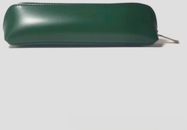 해드니 가죽 필통 펜파우치, 1개, 포레스트 그린
