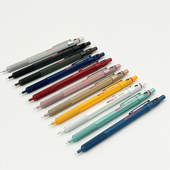 로트링 600 샤프 0.5mm+가죽케이스+티키20 지우개, 1개, 0.5mm, 실버0.7mm+가죽케이스+로트링지우개