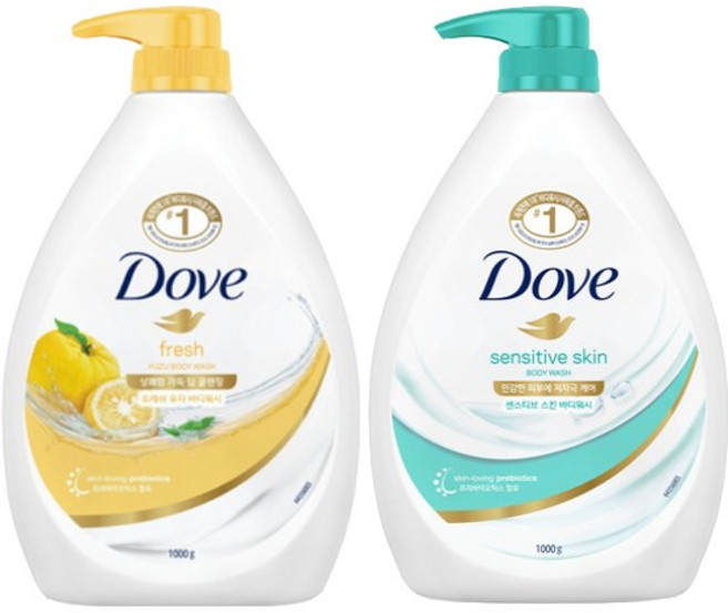 도브 바디워시 유자 1L +센스티브 1L 1세트, 1개