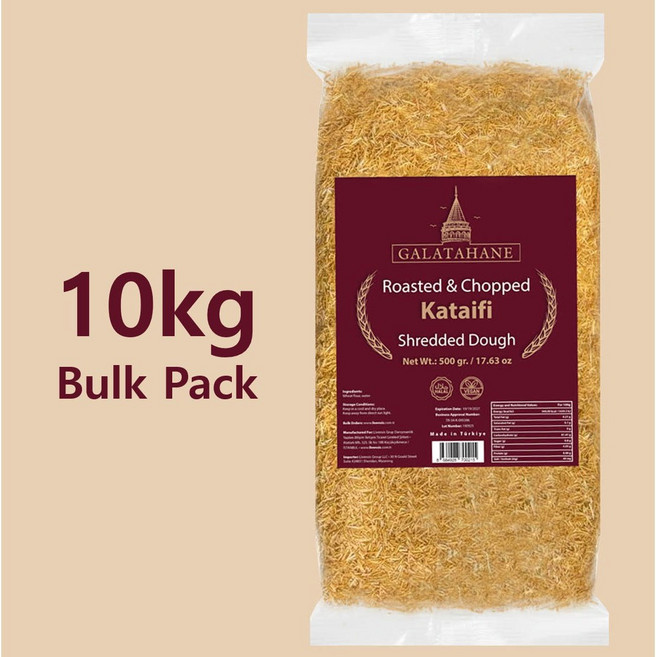 갈라타하네 구운 카다이프 면 10kg 벌크 대용량 팩, 1개