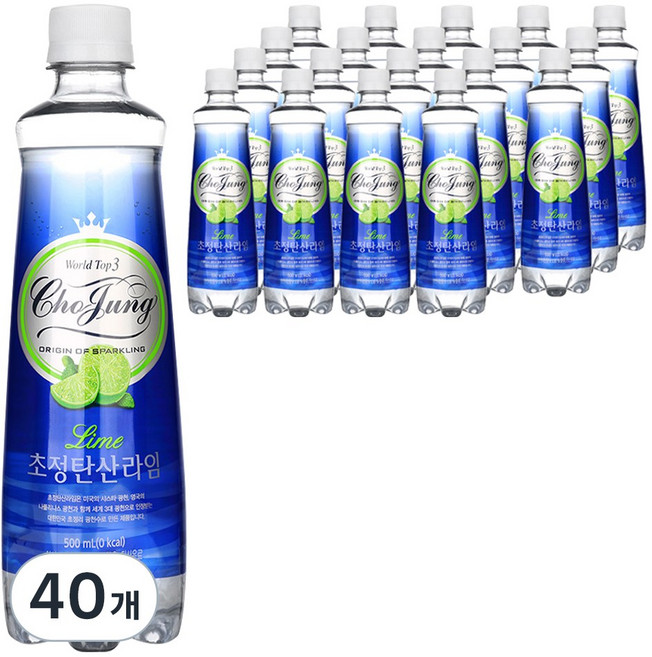 일화 초정탄산수 라임, 500ml, 40개