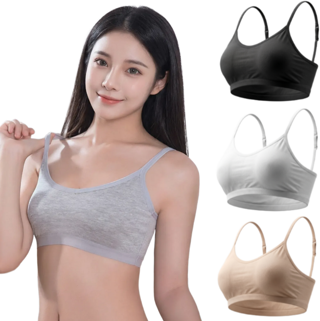 바이로이 1+1+1 모달 심리스 노와이어 브라 패드일체형 편한 브라탑