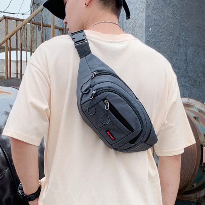 패션 스포츠 숄더백 가슴 가방 한국판 달리기 헬스백 크로스백 캐주얼 패션 핸드폰 가방
