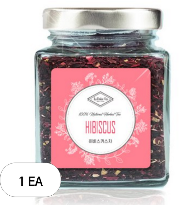 라돌체비타 유리병 티 컬렉션 히비스커스차, 70g, 1개, 1개입