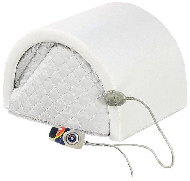 온열돔 온열기 온열 원적외선 1인 찜질기 열돔, 화이트(45개 에너지스톤)