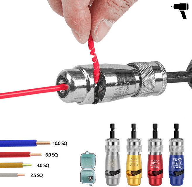 [LxU] 최신형 자동 전선 케이블 와이어 스트리퍼 탈피기 피복기, 1개, 10.0SQ