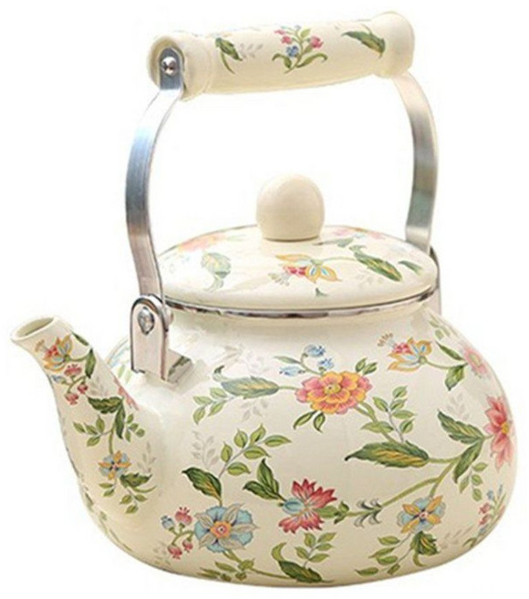 법랑주전자 캠핑 녹차 이쁜 티포트 난로 인덕션, X. 새로운 소수민족 스타일 2.3L