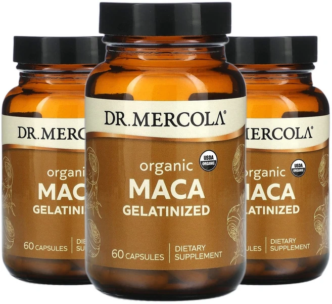 닥터머콜라 유기농 젤라틴화 마카 MACA 캡슐 60정캡슐 1정당 500mg 2+1, 60정, 3개 - 쿠팡