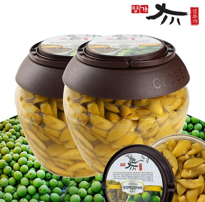 삼부자 광양매실장아찌 매실절임 매실단지, 1kg, 1개