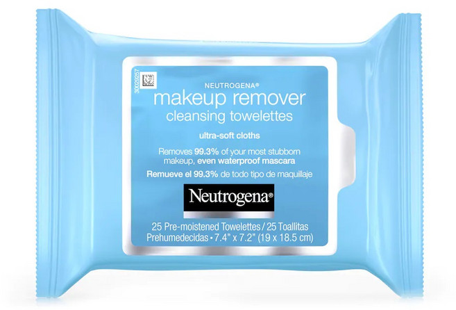 뉴트로지나 메이크업 리무버 클렌징 타월렛 19 x 18.5cm, 1개, 25개입