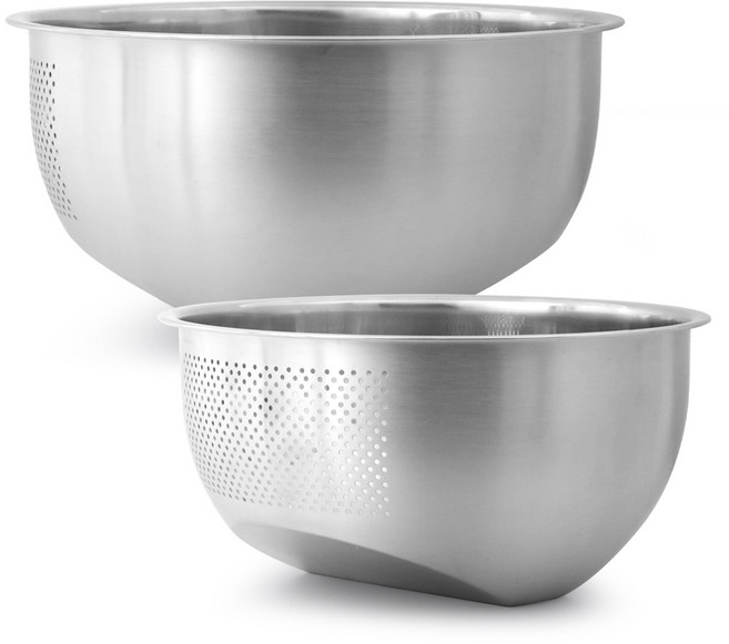 연마제 없이 깨끗한 생활소품 스텐 쌀 세척볼 23CM, 1개