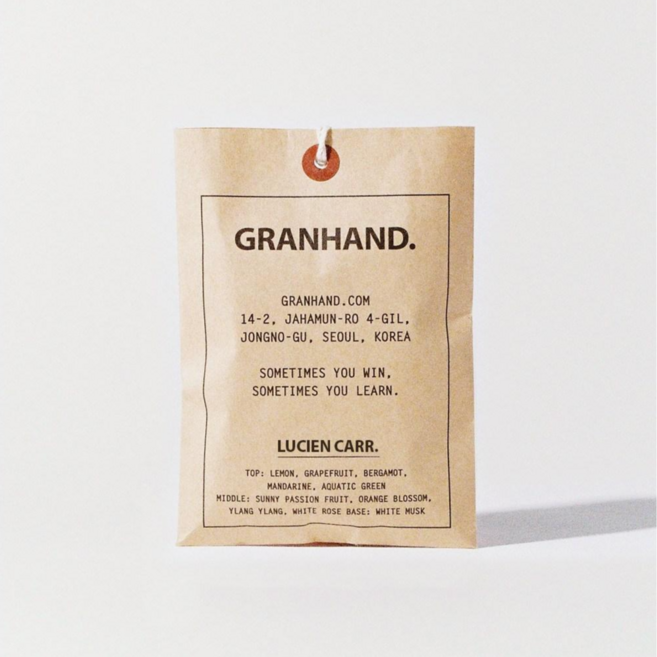 그랑핸드 사쉐 9종 택 1 granhand 방향제, 1개, 루시엔 카 Lucien Carr