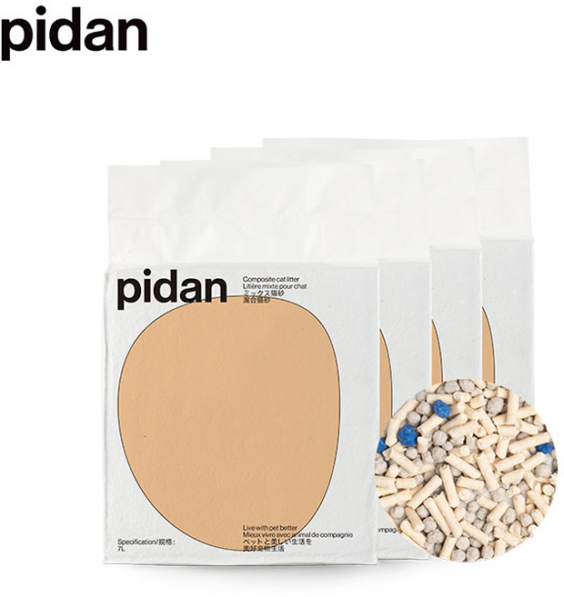 피단고양이모래혼합모래28L광감자부사팽윤토탈취무진고양이모래7L*4포피알고양이모래, 7L