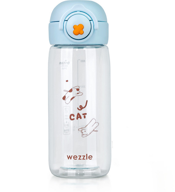 위즐 트라이탄 원터치 물병, 스카이블루, 1개, 480ml