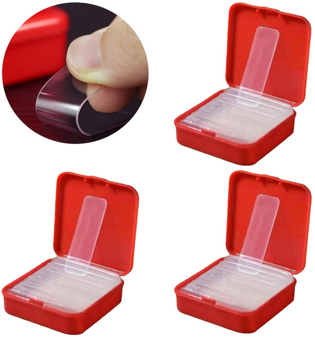 자국없는 다용도 강력 양면 테이프 180개입 세트, 1세트