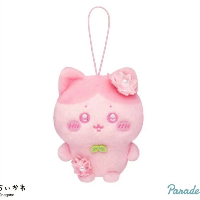 6위 - 치이카와 벚꽃 퍼레이드 마스코트 인형 키링 먼작귀 굿즈, 1개, 하치와레, 10cm