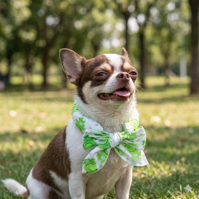 라노핏 강아지 쿨 스카프, 5개, 그린