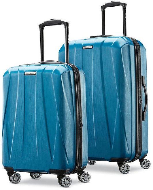 Samsonite 센트릭 2 하드사이드 확장 스피너 휠 캐리어 카리브 블루 2개 세트 (20/24)