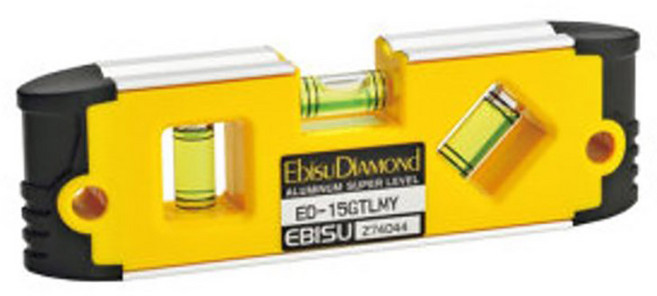 에비수 자석수평대 ED-15GTLMY 토피도 미니레벨 JAPAN, 1개, 150mm(ED-15GTLM)