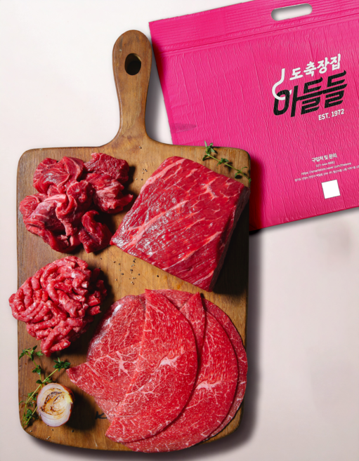 도축장집아들들 1++한우 불고기 슬라이스 프리미엄 소고기 600g, 1개