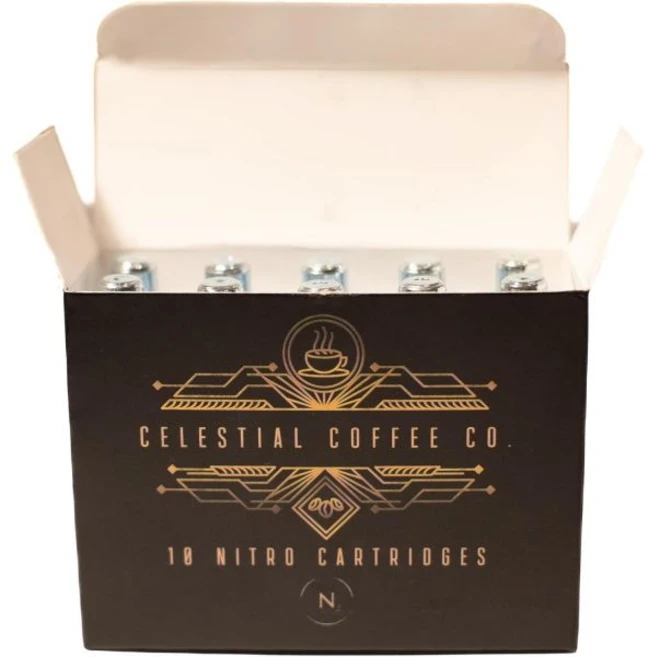 니트로플로우용 질소 카트리지 10개 니트로 콜드 브루 커피 인퓨저용 N2 카트리지 나사산이 없는 가스 2g - 쿠팡