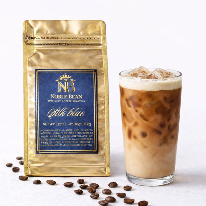 노블빈 너티초코 시그니처 블렌드 원두 커피, 1개, 250g, 홀빈(분쇄안함)