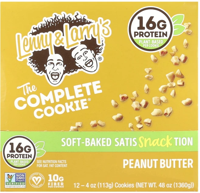 Lenny & Larry's The Complete Cookie® 땅콩 버터 쿠키 12개 개당 113g(4oz), LennyLarrysTheCompleteCookie땅콩, 113g - 쿠팡