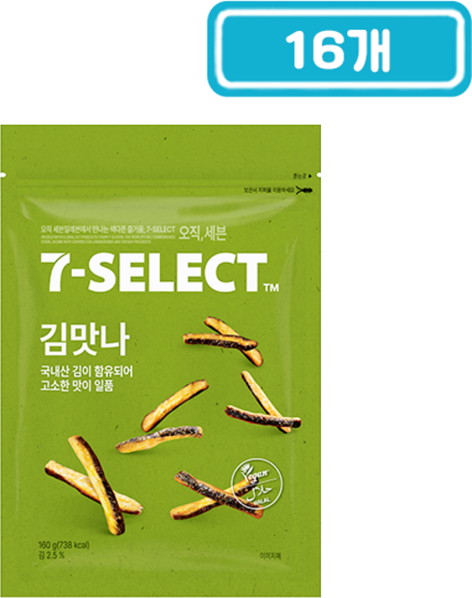 PB 맛사랑 김맛나 봉지과자, 16개, 160g