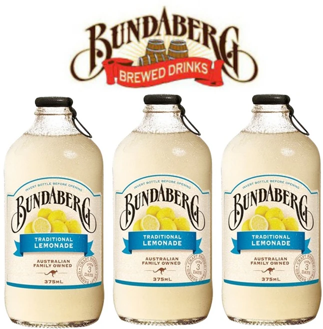 분다버그 트레디셔널 레몬에이드 탄산음료, 375ml, 12개 - 쿠팡