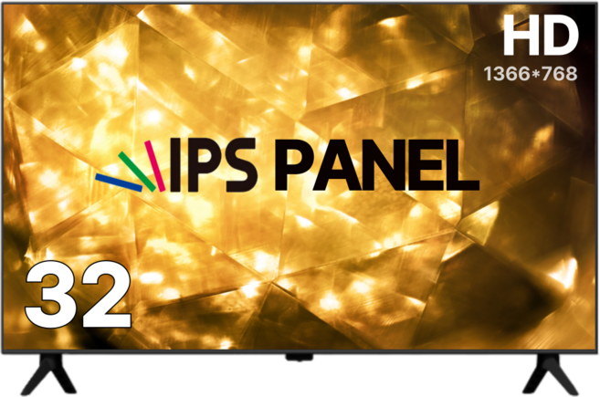 아텝TV 32인치 HD LEDTV 대기업정품 IPS패널, 고객직접설치, 스탠드형, WE320, 81cm(32인치)