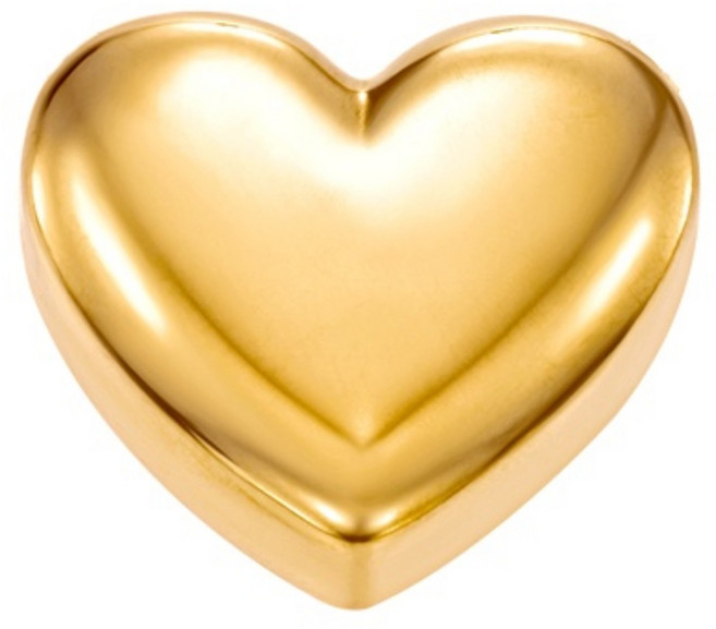 [골드팡] 18k 달링하트통통 펜던트 (당일도착) 데일리 여성 하트참주얼리 볼륨통통 셀럽 여자친구 기념일 생일 우정 커플템 선물추천