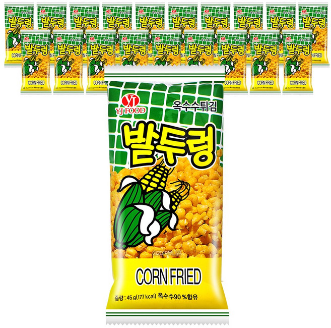 추억의 과자 밭두렁 옥수수스낵, 45g, 20개