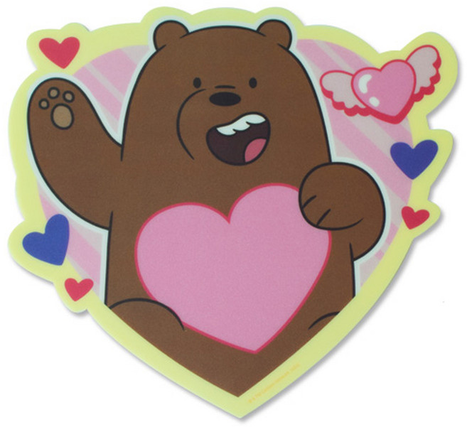 위베어베어스 하트 마우스패드 그리즈 노트북 데스크탑