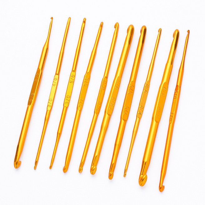 미소데이샵 양쪽 코바늘 10p 세트 모사용, 1세트