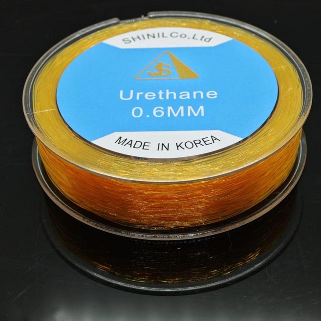 SHINILCo.Ltd 韓國進口 Urethane 彈力線, 金黃色1.2毫米 約20米, 1個