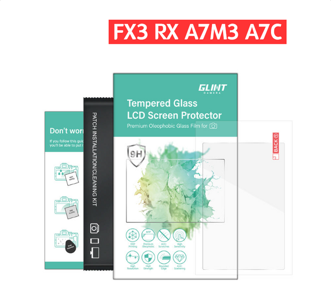 GC 글린트 소니 FX3 / RX시리즈 / A7M3 / FX30 / A7C / A1 전용 강화유리 액정보호필름, 1개, GCF-RXA7