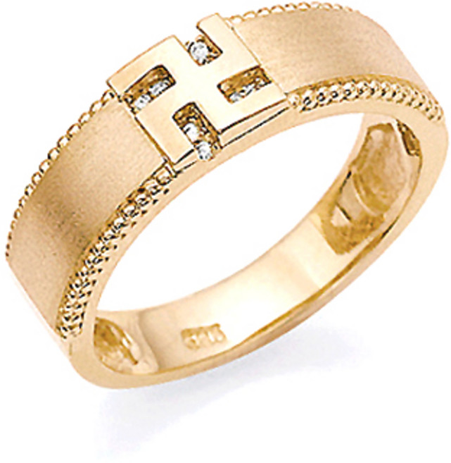 유앤미쥬얼리 14K Gold 성불 만자 스지 반지